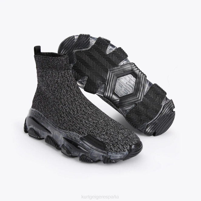 Kurt Geiger mujer calcetín de punto lettie de londres 2LPR393 | calzados negro otro